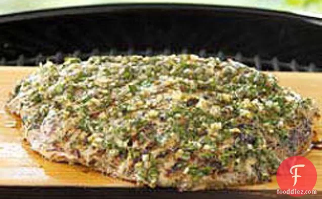 दक्षिण अमेरिकी मैरीनेटेड देवदार-प्लवक स्टेक