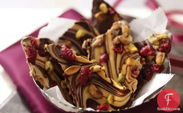 Chocolate-Peanut Butter Swirled Bark