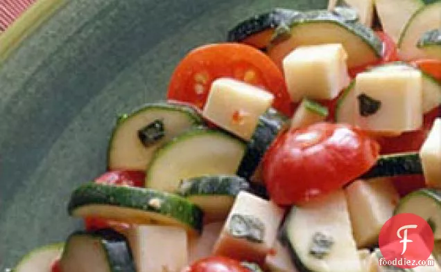 Zucchini & Tomatoes With Cheese