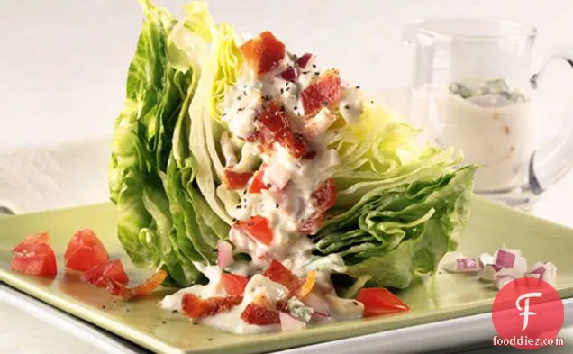 Wedge Salad with Blue Cheese and Bacon