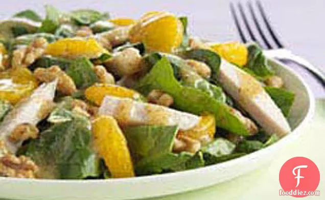 Turkey Mandarin Walnut Salad