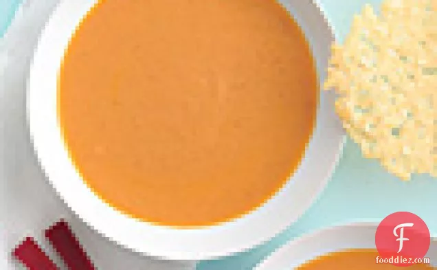 Roasted-tomato Soup With Parmesan Wafers