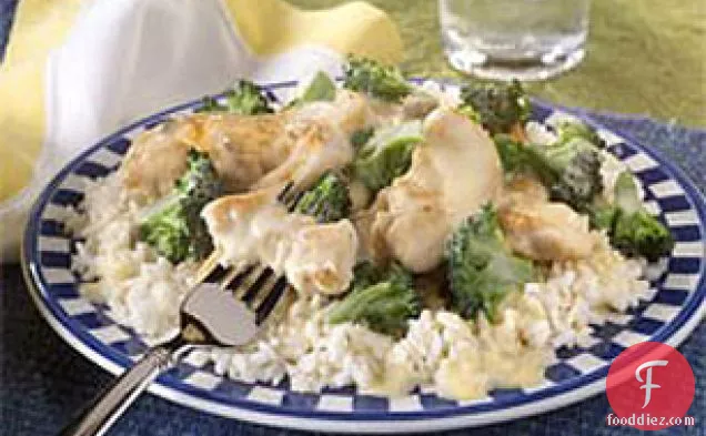 Easy Rice, Chicken and Broccoli