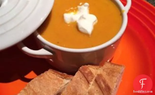 Rockin Carrot, Sweet Potato, and Ginger Soup