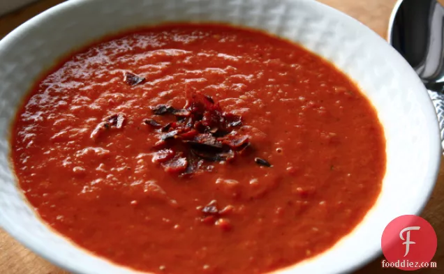 Sweet And Smoky Roasted Tomato Soup