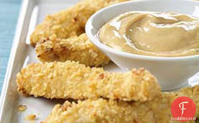 Crispy Chicken with Honey Dipping Sauce