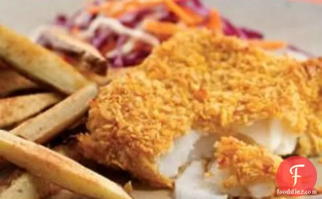 Oven-fried Fish & Chips