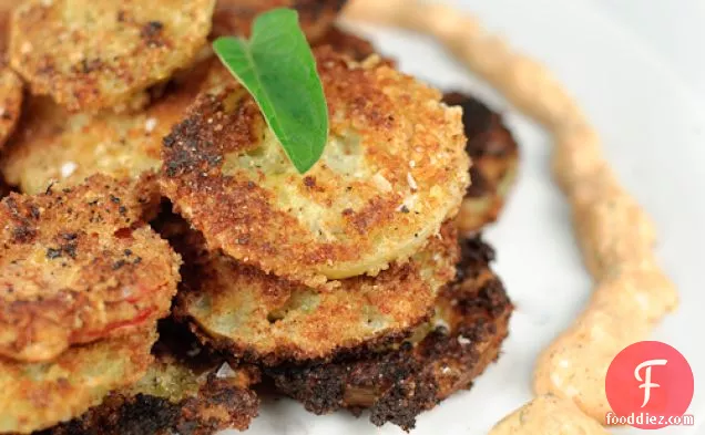 Fried Green Tomatoes With Smoky Mayo