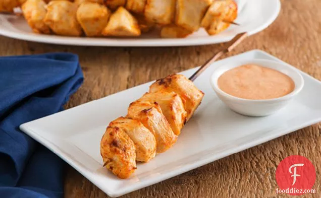 Chicken and Roasted Red Pepper Skewers