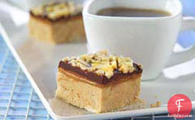 Peanut Butter, Caramel and Almond Bars