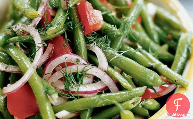 Marinated Green Beans and Tomatoes with Dill