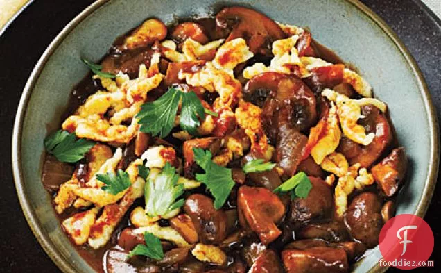 Mushroom Stew with Spaetzle