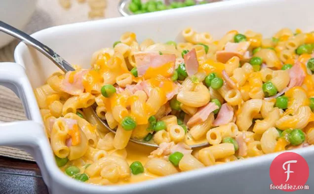 Mac and Cheese Casserole with Ham