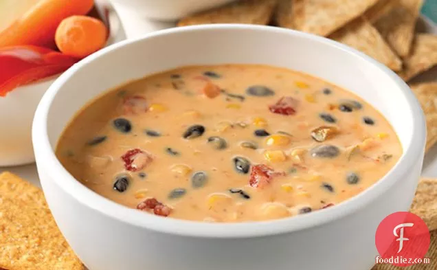 Spicy Mexican Cheese Dip with Beans