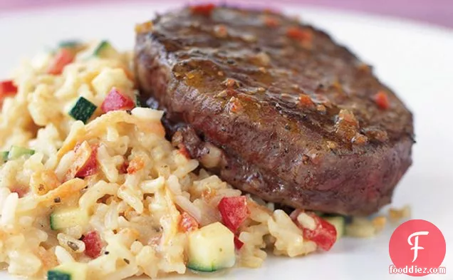 Beef Tenderloin with Creamy Risotto