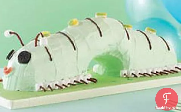 JELL-O Swirled Caterpillar Cake