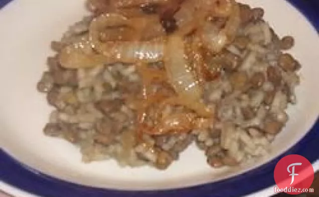 Mujaddara Arabic Lentil Rice