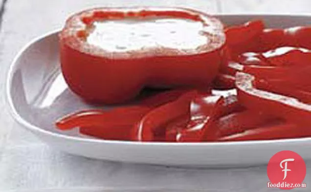 Peppers with Parmesan Ranch Dip