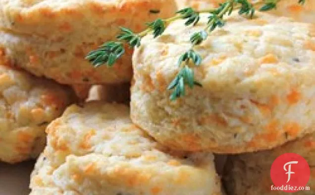 Cheddar-Thyme Flaky Biscuits