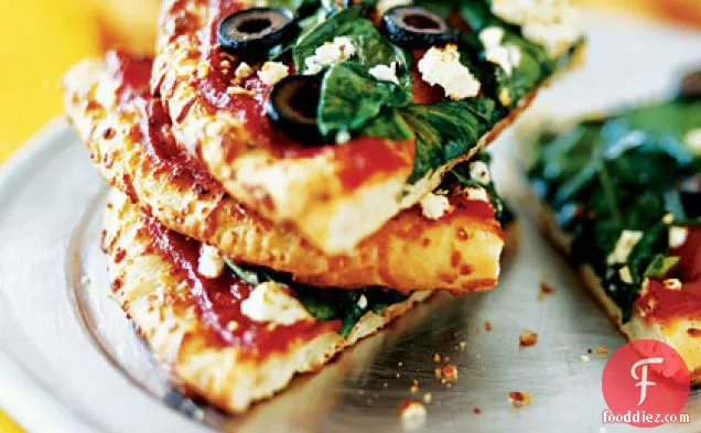 Greek-Style Pizza With Olives