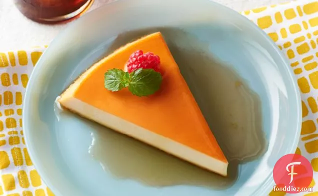 No-Oven Cream Cheese Flan