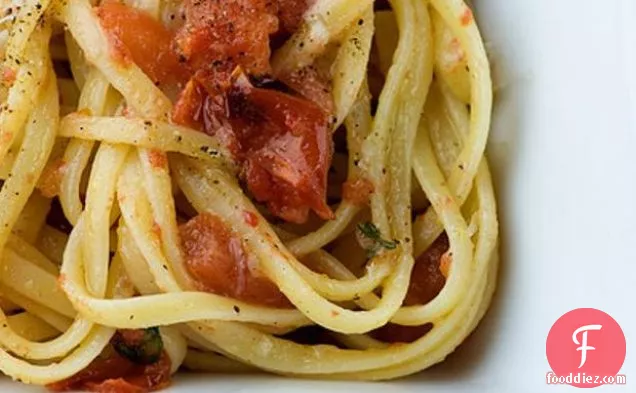 Linguine With Grilled Tomatoes