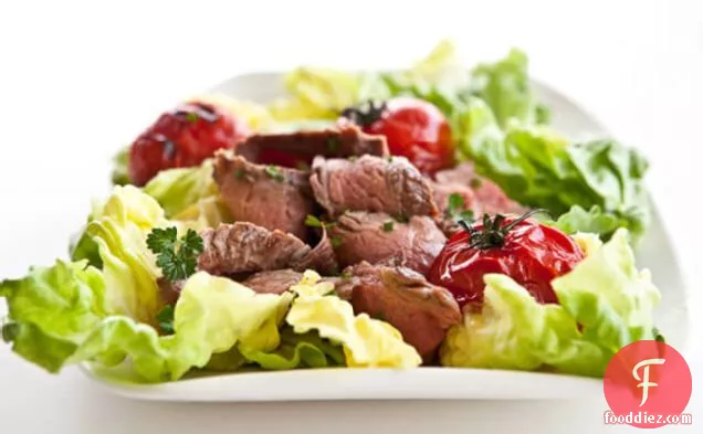 Grilled Steak And Tomato Salad With Rum Vinaigrette
