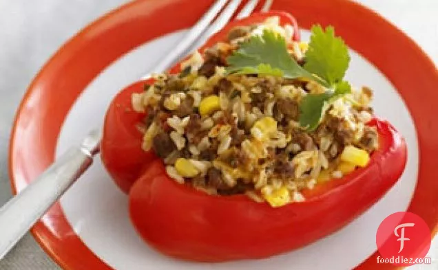 Santa Fe Stuffed Peppers for Two