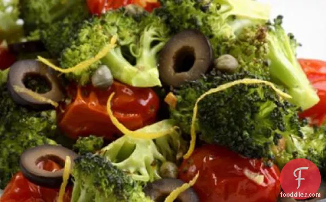 Mediterranean Roasted Broccoli And Tomatoes Recipe