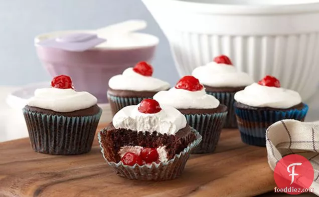 Black Forest-Stuffed Cupcakes