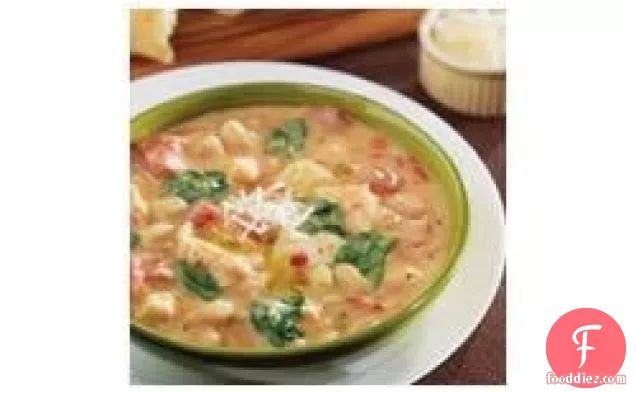 Creamy Tuscan Bean and Chicken Soup