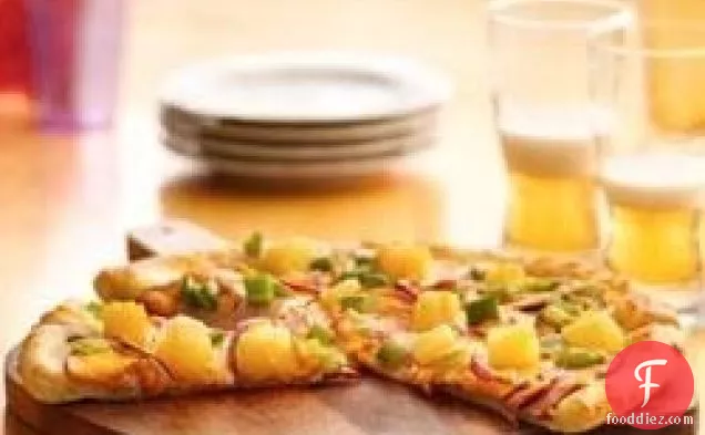 Canadian Bacon and Pineapple Pizza