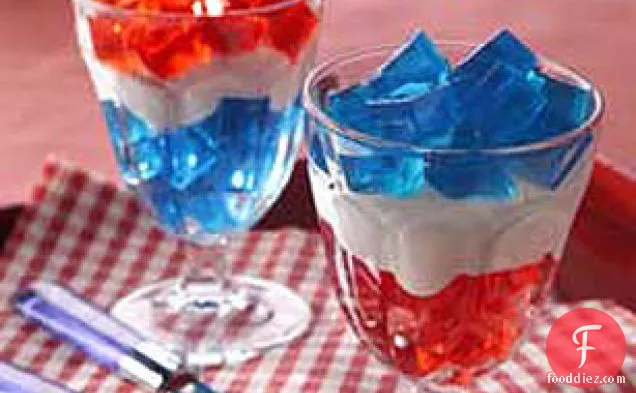 Uncle Sam's Red, White & Blue Parfaits