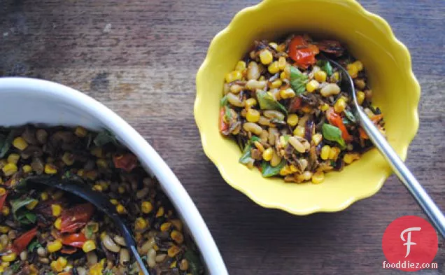 Succotash With Wild Rice And Tomatoes
