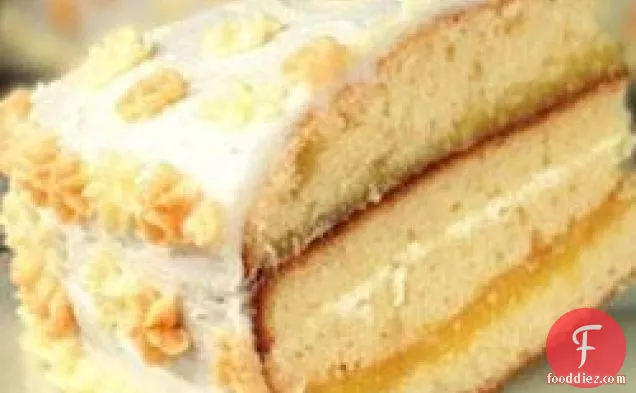 Lemon Cake with Lemon Filling and Lemon Butter Frosting