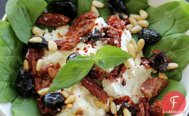 Sun Dried Tomatoes, Olives And Ricotta