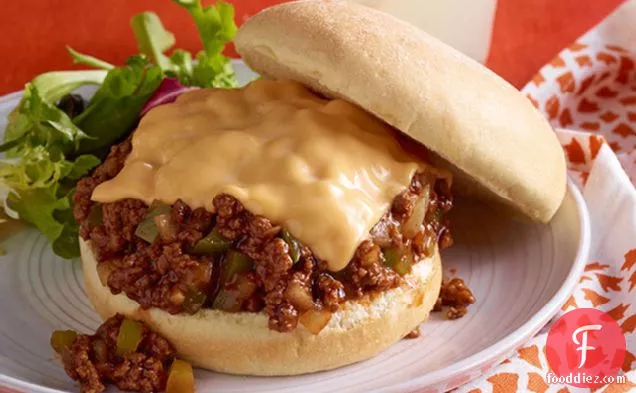 Easy Cheesy Barbecued Sloppy Joes