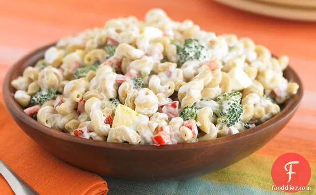 Red Pepper and Broccoli Macaroni Salad
