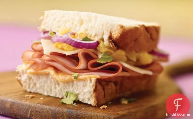 Luau Sandwich with Hawaiian Bread