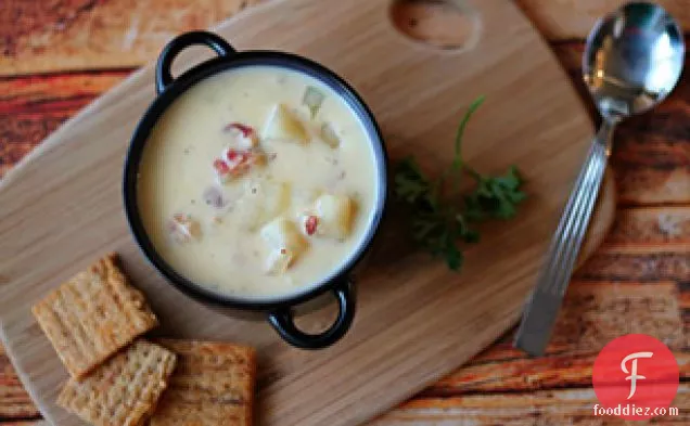 Slow-Cooker Cheesy Potato Soup with Bacon