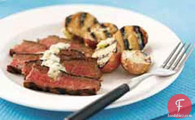 Chicago-Style Steak with Blue Cheese Butter