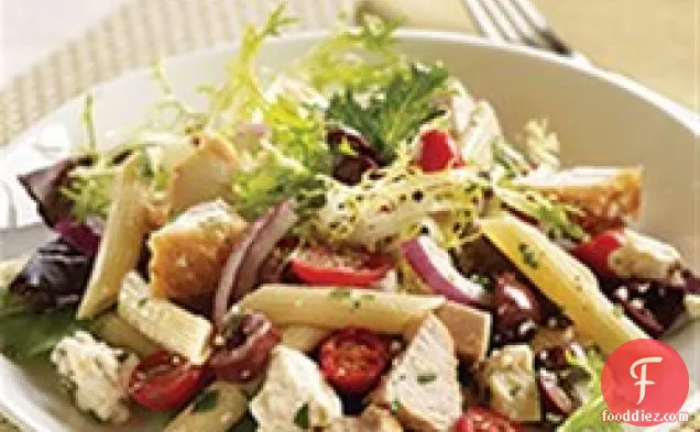 Mediterranean Turkey Pasta Salad