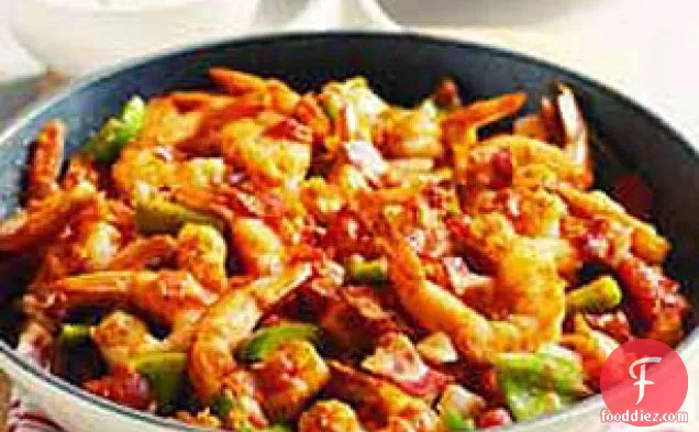 Saucy Creole-Style Shrimp Skillet