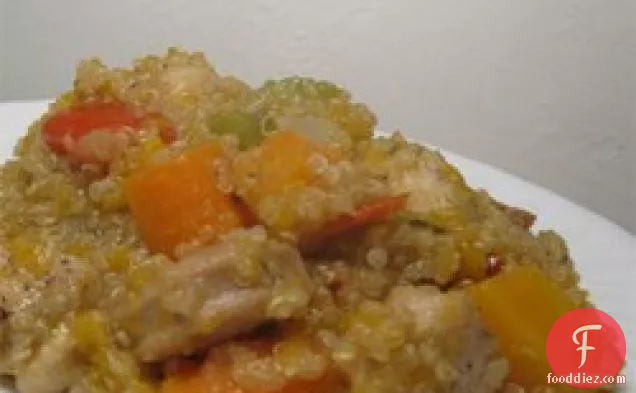 Stovetop Butternut Squash and Chicken Stew with Quinoa