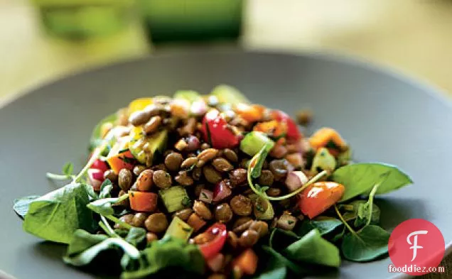 Lentil Salad with Tomatoes and Watercress