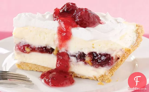 Cranberry-Walnut Cheesecake Pie