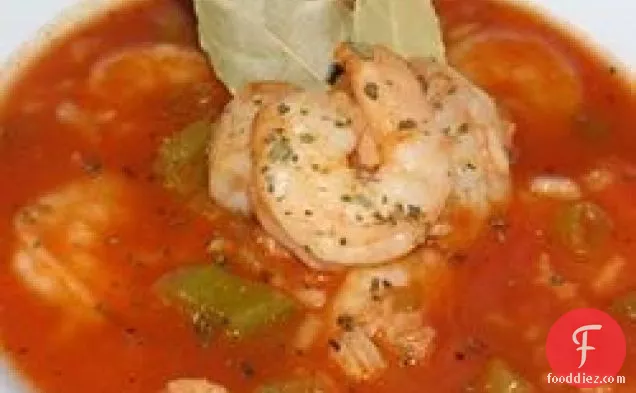 बिग एड का काजुन झींगा सूप