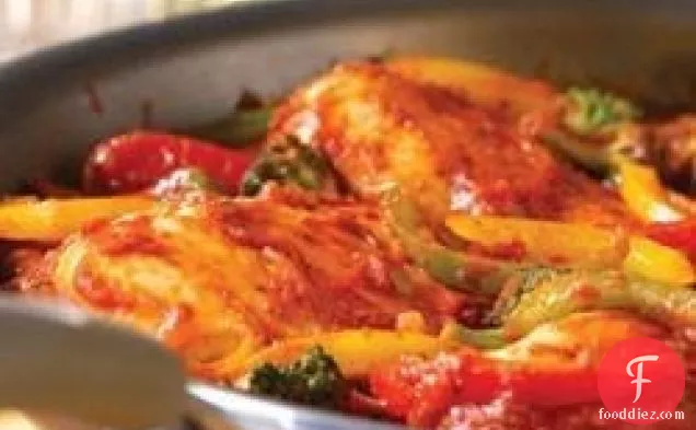 Italian-Style Chicken and Pepper Saute