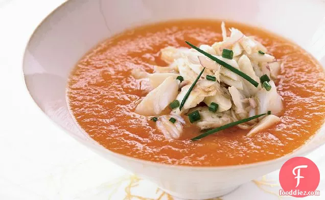 Summer Melon Soup with Crab