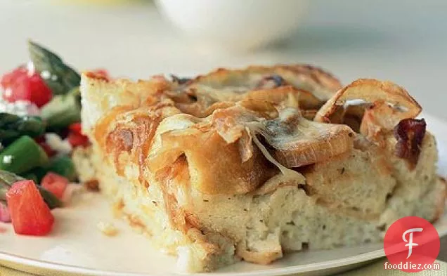 Onion Bread Pudding